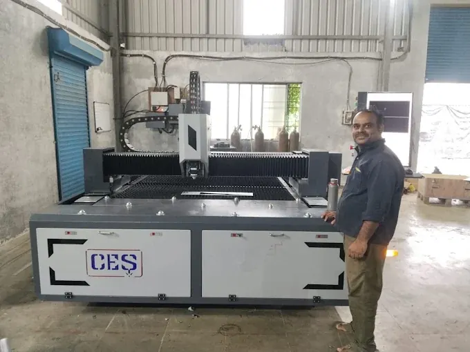 Fiber laser cutting machine installed in Mumbai